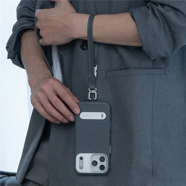 Moshi Kameleon MagSafe - Case iPhone 17 Pro Max with Stand Function (Midnight Gray)