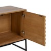 TV mēbeles MARIGNI Melns Dabisks 148 x 40 x 60,5 cm