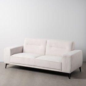 3 vietų sofa Kreminė Medžio 220 x 87 x 85 cm