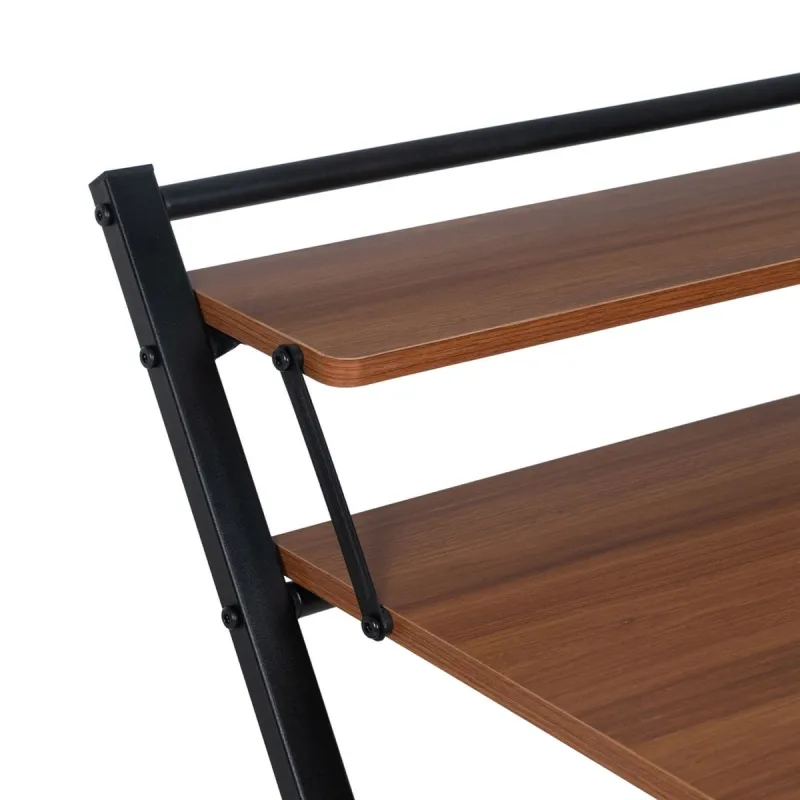 Pöytä Ruskea Musta Rauta Puu MDF 87 x 56 x 87 cm