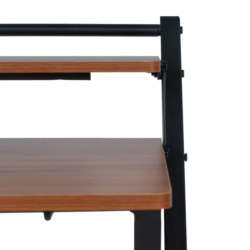 Pöytä Ruskea Musta Rauta Puu MDF 87 x 56 x 87 cm
