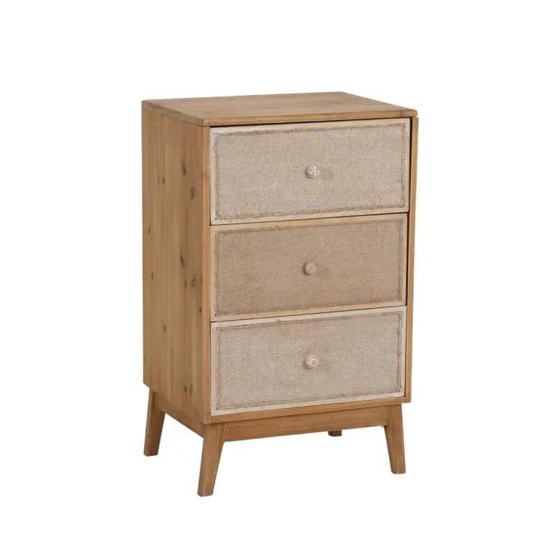 Spintelė GEREL Natūralus Eglės mediena Medžio MDF Natūralus pluoštas 46 x 37 x 76 cm