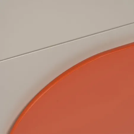 Nightstand NECTO Orange Taupe Iron MDF Wood 40 x 31,2 x 66,2 cm