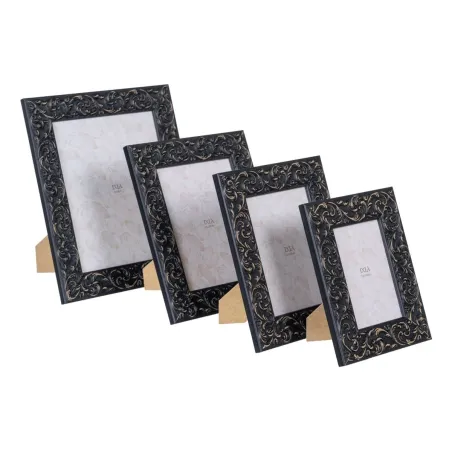 Foto rāmis Melns Koks MDF 10 x 15 cm 17,5 x 1,5 x 22 cm