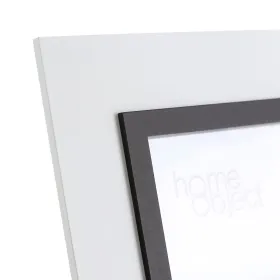 Photo frame White Black Crystal polystyrene 13 x 18 cm 24,5 X 1,5 X 19,5 CM