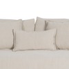 Sofa Black Cream 215 x 94 x 94 cm