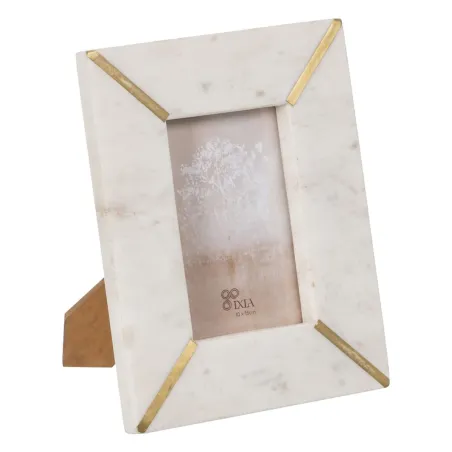 Photo frame White Golden Copper Marble 10 x 15 cm 19 x 1,5 x 24 cm