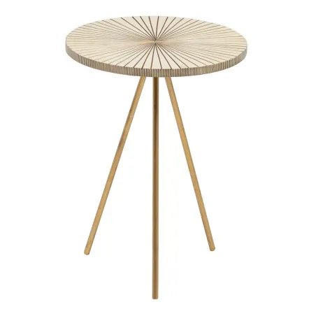 Sivupöytä Beige Kullattu 38 x 38 x 50 cm