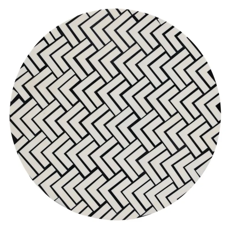 Side table White Black 38 x 38 x 50 cm