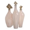Dekoratīvs pudele Krēmkrāsa Bronza 15 x 12 x 56 cm Dekoratīvie