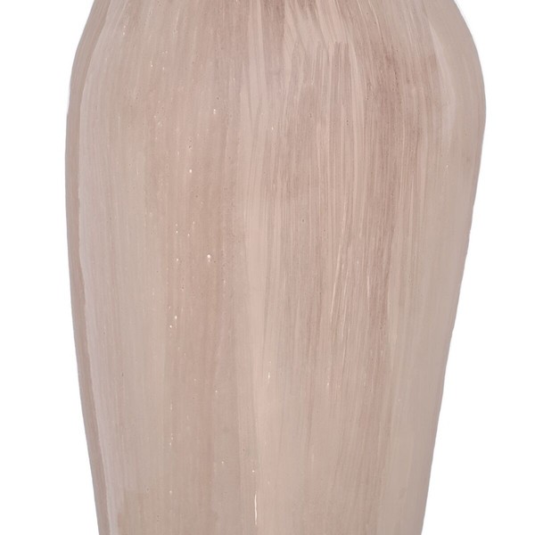 Dekoratīvs pudele Krēmkrāsa Bronza 15 x 12 x 56 cm Dekoratīvie