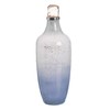 Decorative bottle Blue Silver 16 x 16 x 44 cm Decorative