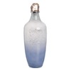 Decorative bottle Blue Silver 16 x 16 x 44 cm Decorative