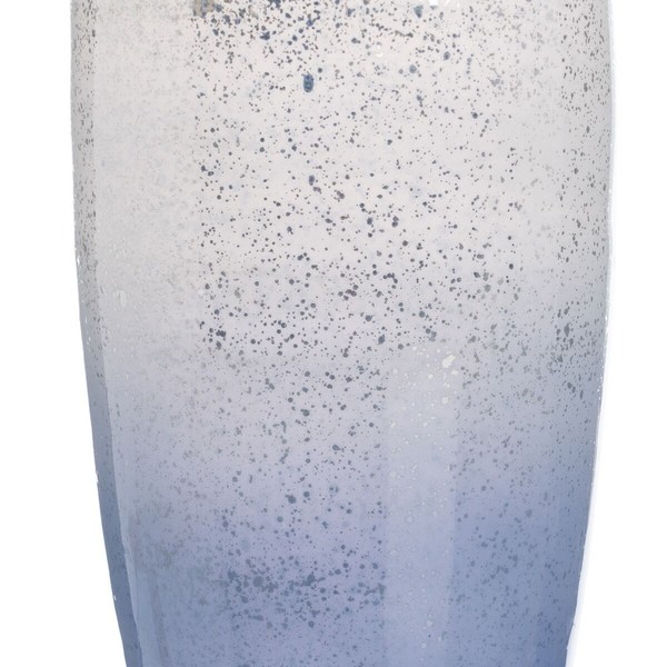 Decorative bottle Blue Silver 16 x 16 x 44 cm Decorative