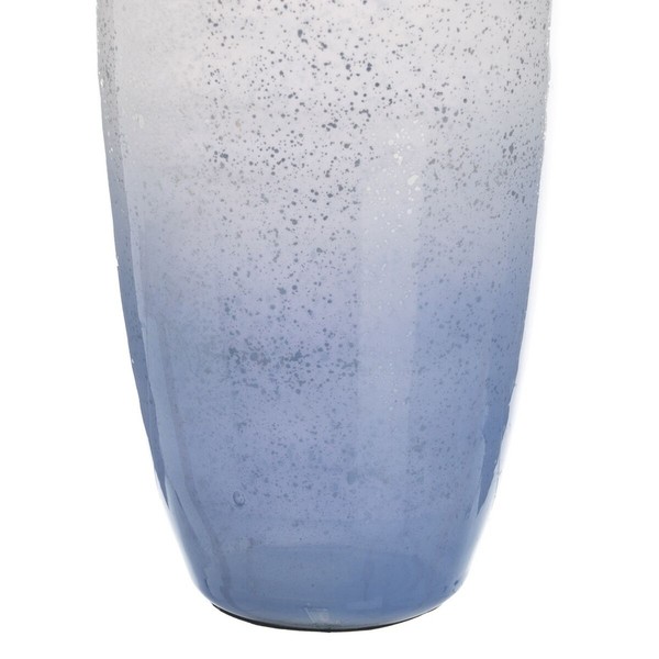 Decorative bottle Blue Silver 16 x 16 x 44 cm Decorative