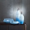 Decorative bottle Blue Silver 16 x 16 x 44 cm Decorative