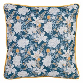 Cushion Blue Flowers 60 x 10 x 60 cm