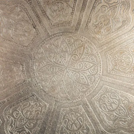 Вспомогательный стол Позолоченный Натуральный 50 x 50 x 52,5 cm