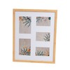 Photo frame White Natural Crystal MDF Wood