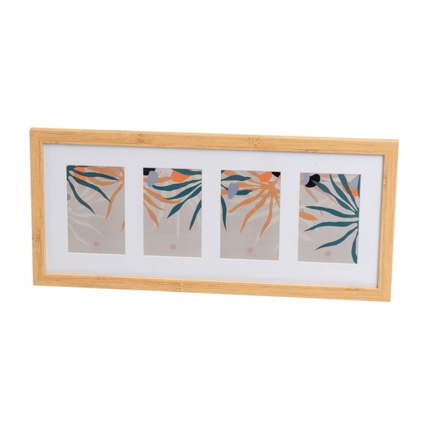 Foto rāmis Balts Dabisks Stikls Koks MDF