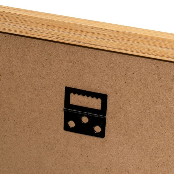 Photo frame White Natural Crystal MDF Wood