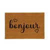 Kāju slaukāmais paklājs BONJOUR Brūns Melns PVC Kokosriekstu šķiedra 60 x 40 x 1,5 cm