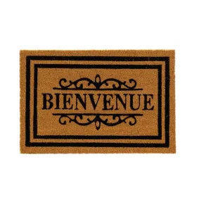 Дверной Коврик BIENVENUE Коричневый Чёрный PVC Кокосовое волокно 60 x 40 x 1,5 cm