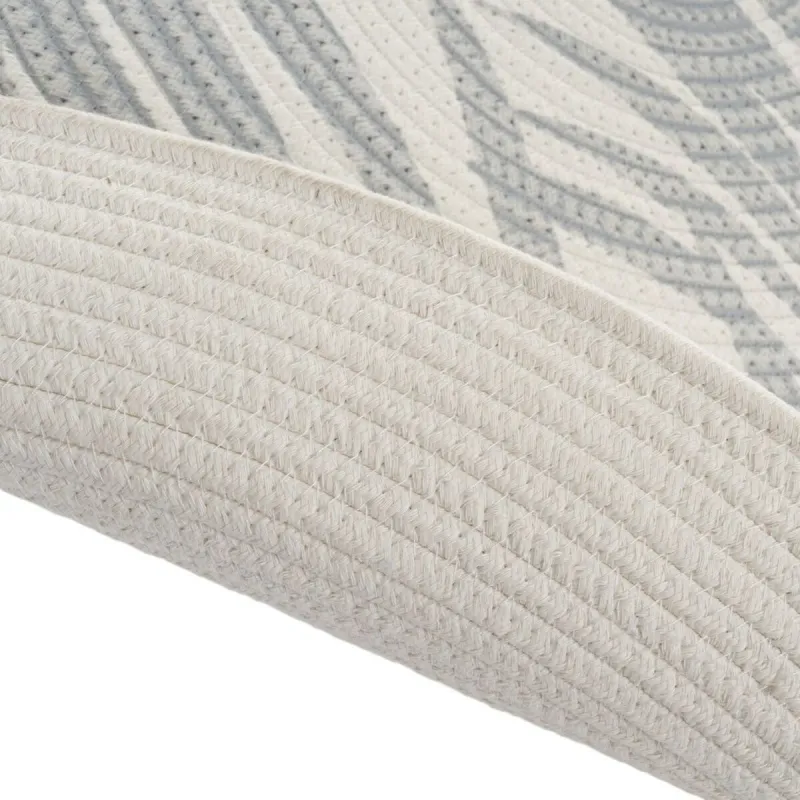 Kilimas Balta Pilka 90 x 90 x 0,5 cm