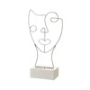 Decorative Figure White Silver Ceramic Iron 18,5 x 8 x 34,3 cm