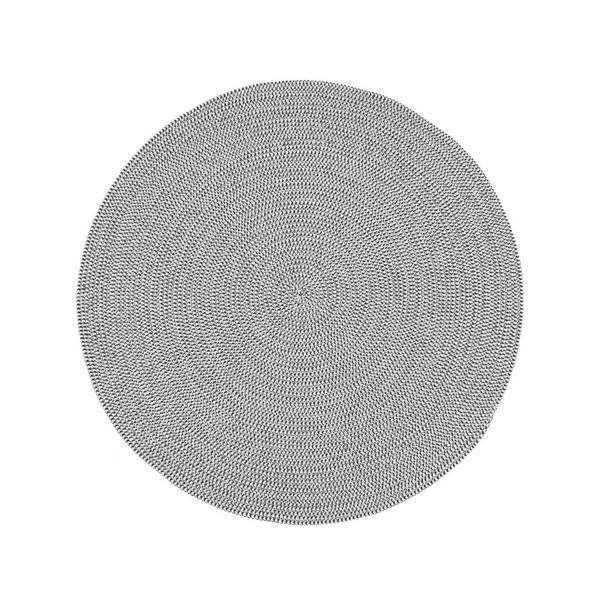 Carpet White Grey 90 x 90 x 0,2 cm