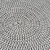 Carpet White Grey 90 x 90 x 0,2 cm