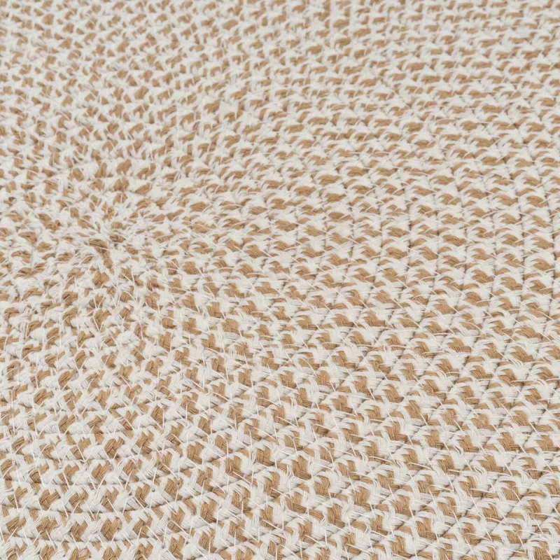 Carpet White Beige 90 x 90 x 0,2 cm