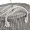 Multi-purpose basket White Grey Polyester (3 Units)