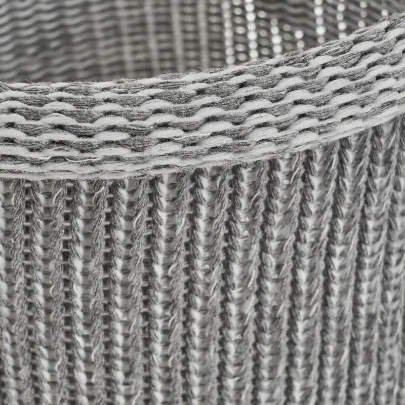 Multi-purpose basket White Grey Polyester (3 Units)