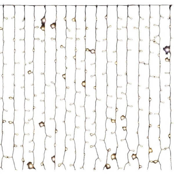 LED žibintų vainikas 200 x 0,5 x 100 cm