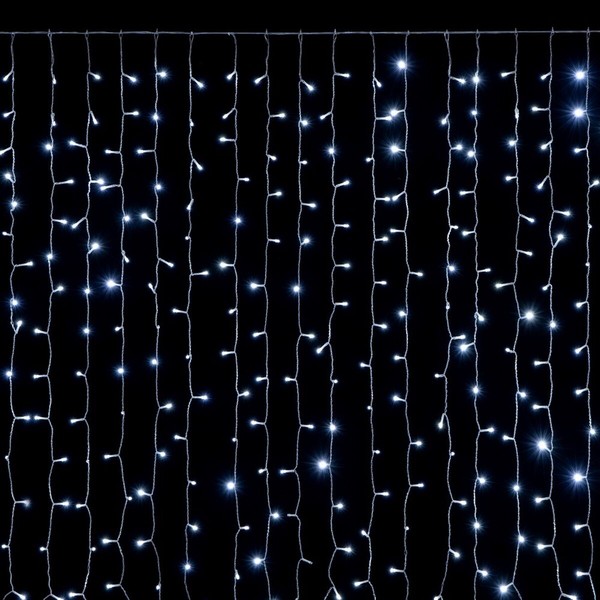 LED žibintų vainikas Balta 200 x 0,5 x 100 cm