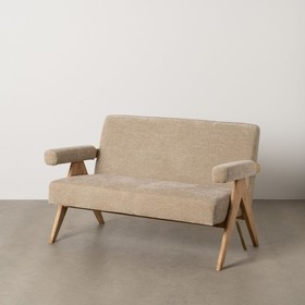Sofa Beige 134 x 76 x 85 cm