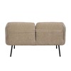 Sofa Black Beige 127 x 72 x 73 cm