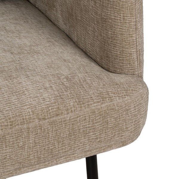 Sofa Black Beige 127 x 72 x 73 cm
