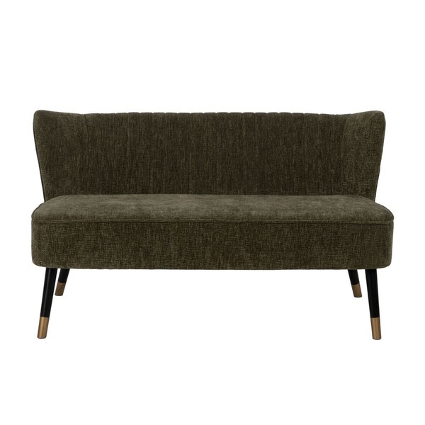 Sohva Musta Vihreä Kullattu 134 x 74 x 70 cm