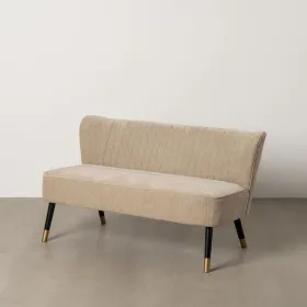 Sohva Musta Beige Kullattu 134 x 74 x 70 cm