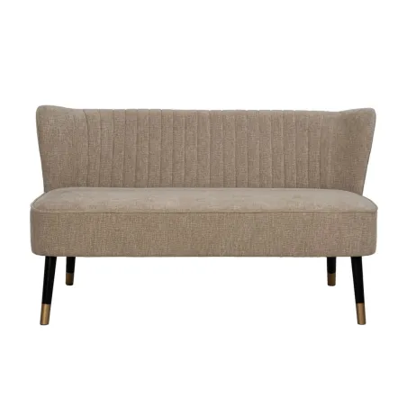 Sohva Musta Beige Kullattu 134 x 74 x 70 cm