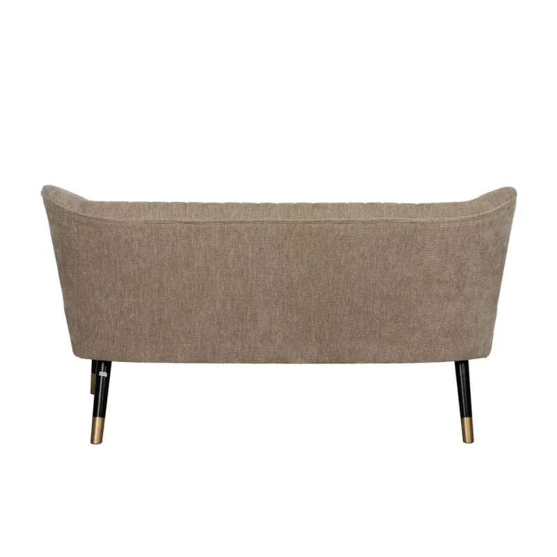 Sohva Musta Beige Kullattu 134 x 74 x 70 cm
