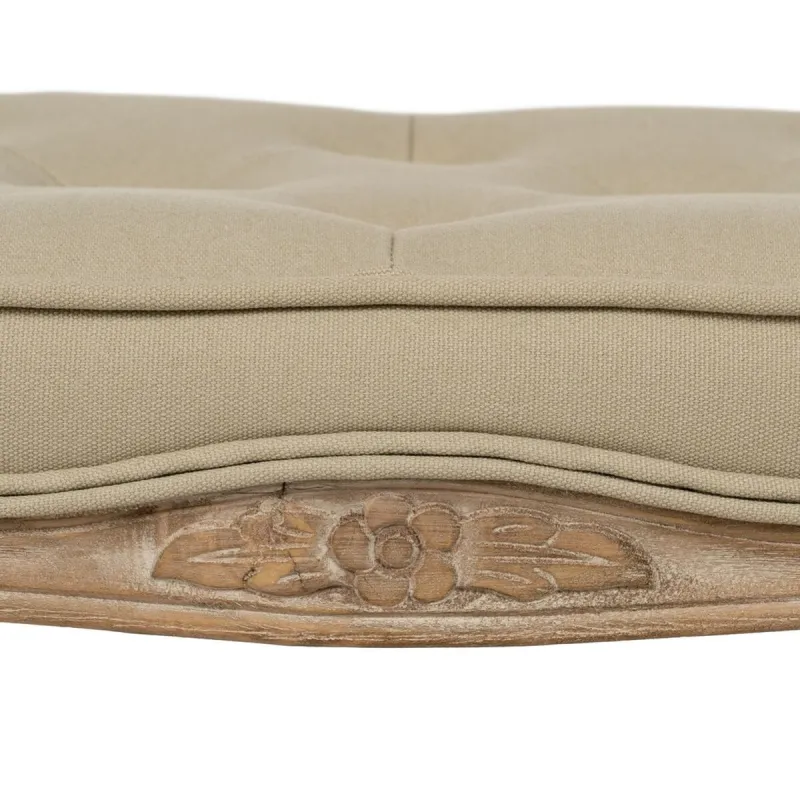 Bench Beige Rubber wood 50 x 47 x 36 cm