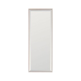 Sieninis veidrodis Balta Natūralus 40 x 6 x 110 cm