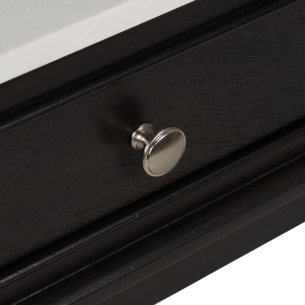 Bufete MODS Balts Melns Koks MDF 90 x 33 x 76 cm