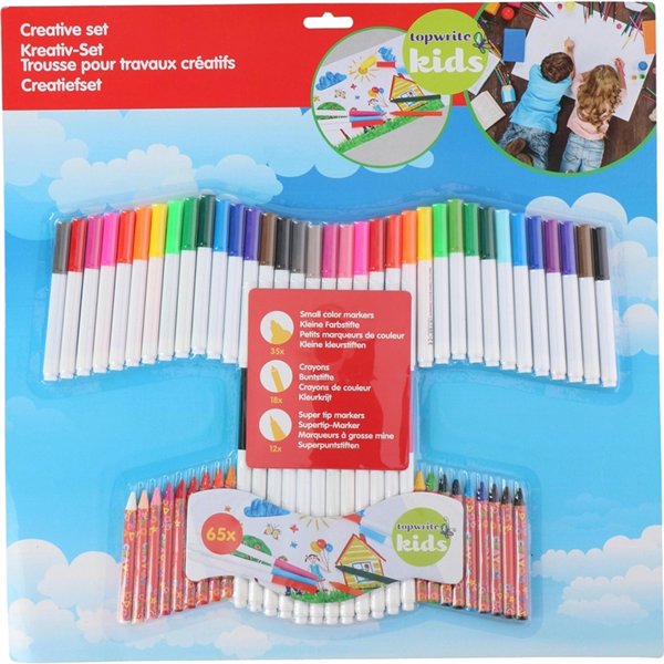 Topwrite - Drawing set 65 pcs.