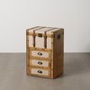 Chest Brown Beige Polyester Aspen wood 46 x 36 x 71 cm