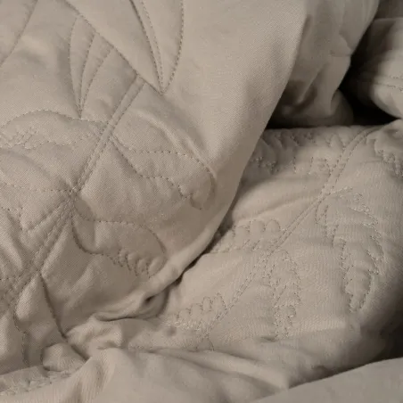 Bedspread (quilt) Taupe 180 x 1 x 260 cm