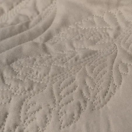 Bedspread (quilt) Taupe 180 x 1 x 260 cm